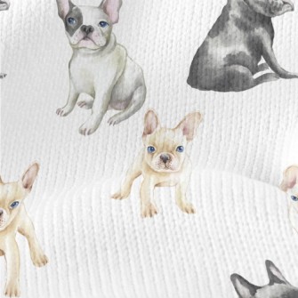 French Bulldogs Of Different C Stretch Jersey
