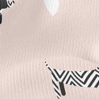 Dog Shape Pattern Stretch Jersey