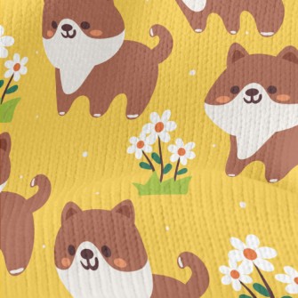 Puppy In The Garden Stretch Jersey