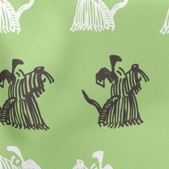 Hand Drawn Scottish Terrier Lightweight Cotton Poplin