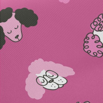 Hand Drawn Puppy Midweight Cotton Poplin