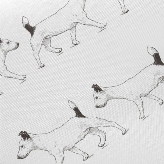 Puppy On A Walk Midweight Cotton Poplin