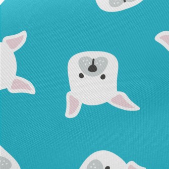 Cartoon French Bulldog Midweight Cotton Poplin