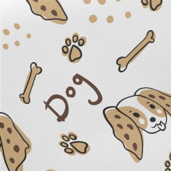 Funny Puppy Doodle Midweight Cotton Poplin