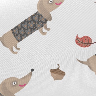 Autumn Dress Up For Dachshund Midweight Cotton Poplin