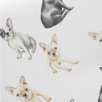 French Bulldogs Of Different C Midweight Cotton Poplin