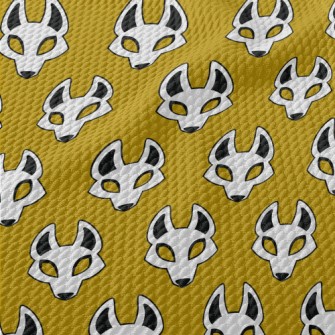 Japanese Wolf Mask Birdseye Piqué