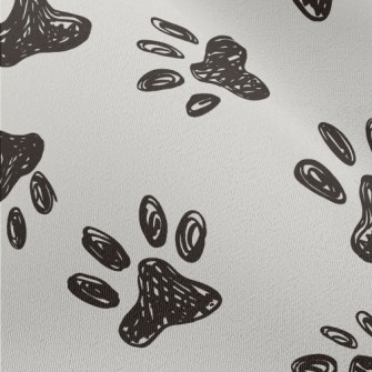Graffiti Pet Paw Prints Chiffon