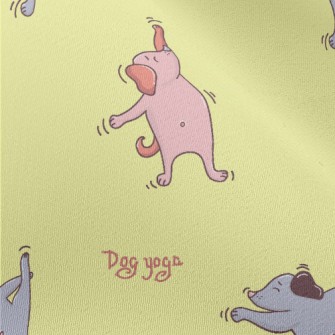 Dog Doing Yoga Chiffon