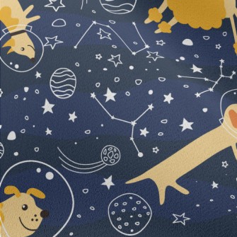 Astronaut Puppy Goes To Space Chiffon