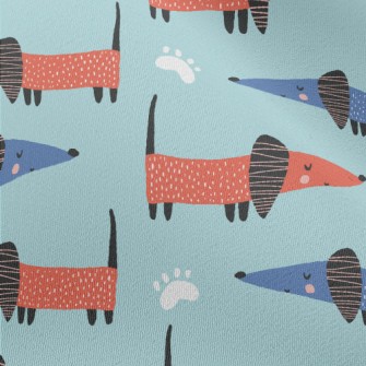 Artistic Pattern Puppy Chiffon