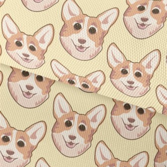 Cartoon Doodle Corgi Waterproof Oxford