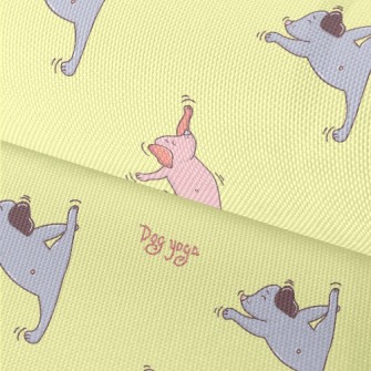 Dog Doing Yoga Waterproof Oxford