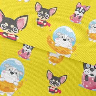 Space Puppy And Hero Puppy Waterproof Oxford