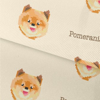 Pixel Smiley Pomeranian Waterproof Oxford