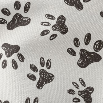 Graffiti Pet Paw Prints Waterproof Canvas