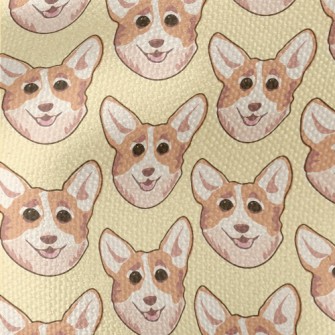Cartoon Doodle Corgi Waterproof Canvas