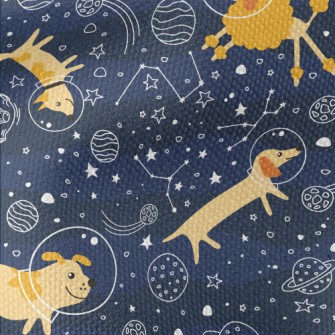 Astronaut Puppy Goes To Space Waterproof Canvas