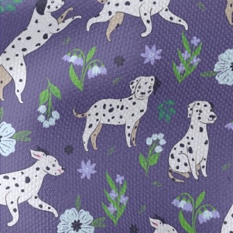 Dalmatian In The Garden Waterproof Canvas