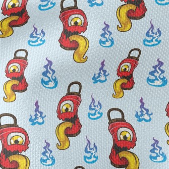 Japanese Lantern Ghost Waterproof Canvas