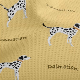 Pixel Dalmatian Athletic Mesh Flat Back