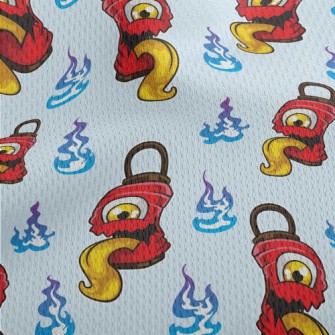 Japanese Lantern Ghost Athletic Mesh Flat Back