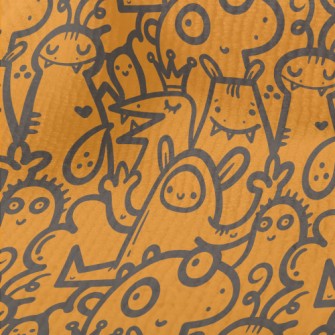 Cartoon Monster Doodle Terry