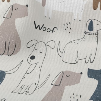 Hand Drawn Elegant Puppy Terry
