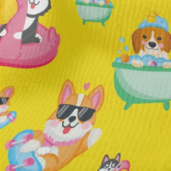 Cute Dog Playing Skateboard Terry