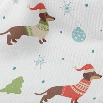 Christmas Dressed Dachshund Terry