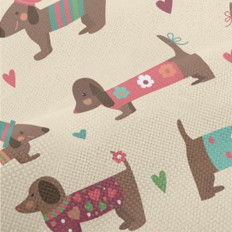 Dachshund Wearing Clothes Performance Linen