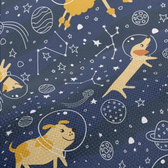 Astronaut Puppy Goes To Space Performance Linen