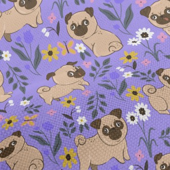 Pug In The Garden Performance Linen