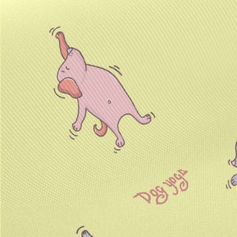 Dog Doing Yoga Twill