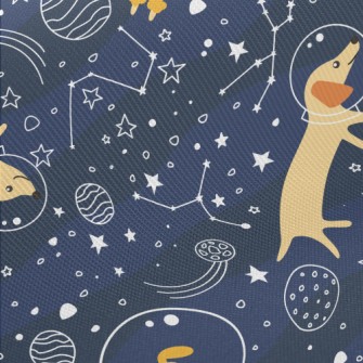 Astronaut Puppy Goes To Space Twill