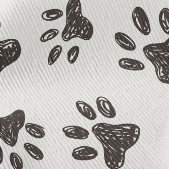 Graffiti Pet Paw Prints Standard Corduroy