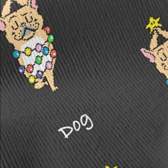 Pixel Christmas Puppy Standard Corduroy