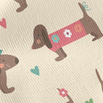 Dachshund Wearing Clothes Standard Corduroy