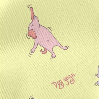Dog Doing Yoga Standard Corduroy