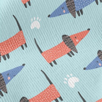 Artistic Pattern Puppy Standard Corduroy