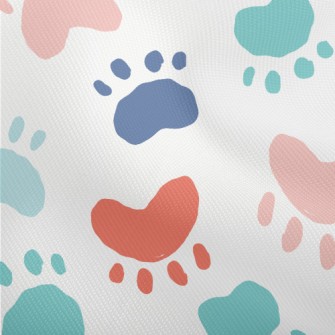 Colorful Animal Paw Prints Dobby