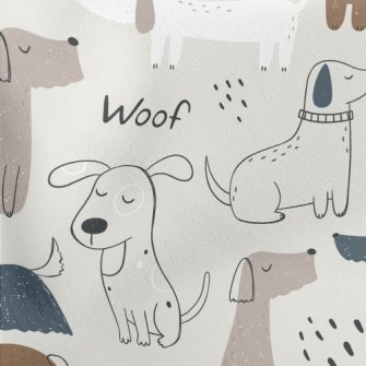 Hand Drawn Elegant Puppy Stretch Ponte