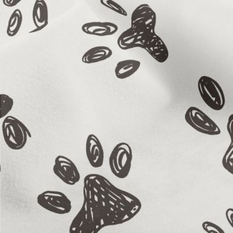 Graffiti Pet Paw Prints Micro Fleece