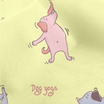 Dog Doing Yoga Micro Fleece