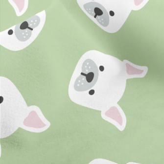 White French Bulldog Micro Fleece