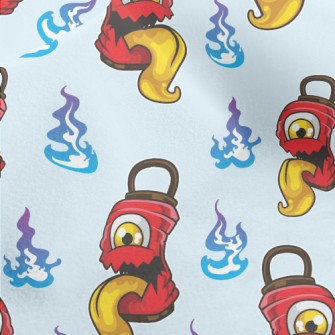 Japanese Lantern Ghost Micro Fleece