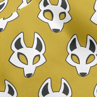 Japanese Wolf Mask Micro Fleece