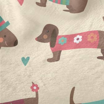 Dachshund Wearing Clothes Minky