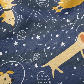 Astronaut Puppy Goes To Space Minky