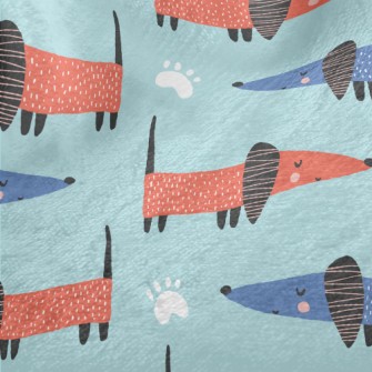 Artistic Pattern Puppy Minky